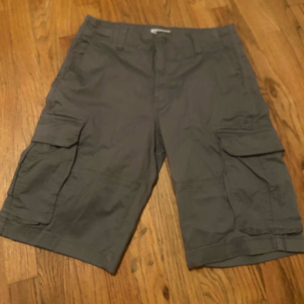 Grey cargo shorts